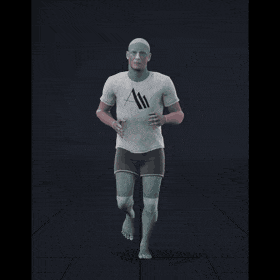 Various speed changes and blending in and out of jogging, walking, crouching, running and sprinting - preview gif