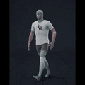 Walking with random turns and sudden directional changes in a freestyle pattern - preview gif