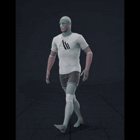Walking with random turns and sudden directional changes in a freestyle pattern - preview gif