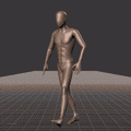 Walking with random turns and sudden directional changes in a freestyle pattern - preview gif