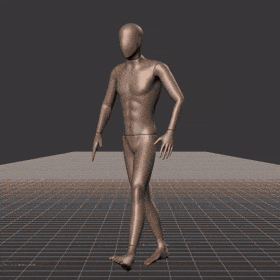 Walking with random turns and sudden directional changes in a freestyle pattern - preview gif