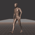 Walking in a motion matching dance card pattern with turns in all directions, 45 angles, left and right. Take covers... - preview gif