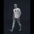 Walking in a motion matching dance card pattern with turns in all directions, 45 angles, left and right. Take covers... - preview gif