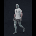 Walking in a motion matching dance card pattern with turns in all directions, 45 angles, left and right. With stops... - preview gif
