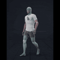 Walking in a motion matching dance card pattern with turns in all directions, 45 angles, left and right. With stops... - preview gif