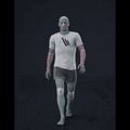 Walking in a straight line for walk cycle generation, with random patterns. Also contains various random sudden... - preview gif