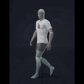 Walking in a snake-like pattern. Essentially covers 180 degree turns left and right while moving forward - preview gif