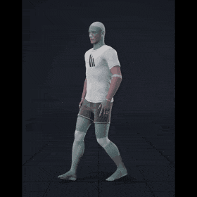 Walking in a snake-like pattern. Essentially covers 180 degree turns left and right while moving forward - preview gif