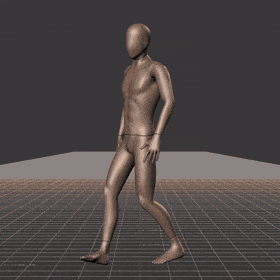 Walking in a snake-like pattern. Essentially covers 180 degree turns left and right while moving forward - preview gif