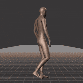 Walking in a snake-like pattern. Essentially covers 180 degree turns left and right while moving forward - preview gif