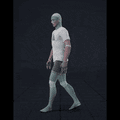 Walking in a snake-like pattern. Essentially covers 180 degree turns left and right while moving forward - preview gif