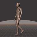 Walking in a snake-like pattern. Essentially covers 180 degree turns left and right while moving forward - preview gif