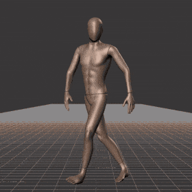 Walking while facing forward forward with 90 degree direction changes left and right. Strafing in a square pattern.... - preview gif