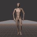Walking while facing forward forward with 90 degree direction changes left and right. Strafing in a square pattern.... - preview gif
