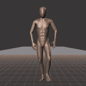 Walking while facing forward forward with 90 degree direction changes left and right. Strafing in a square pattern.... - preview gif