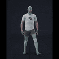 Walking while facing forward, stopping and then walking backwards in all directions in 45 degree increments. Strafing... - preview gif