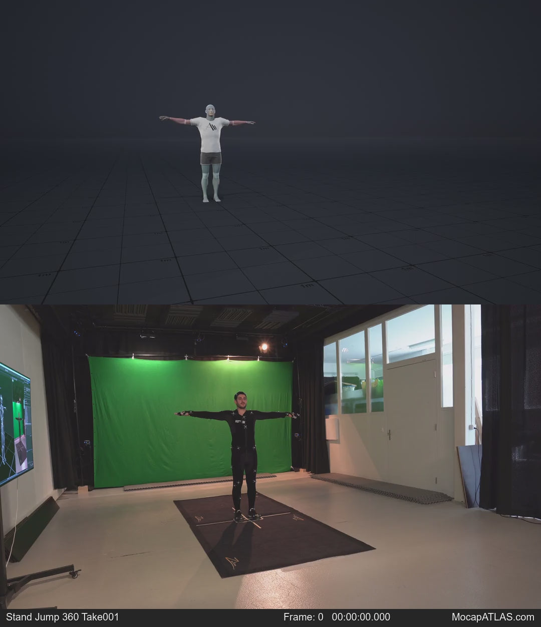 Standing and jumping in all directions while facing forward. Take covers the following directions: 0, 45R, 90R, 135R,...