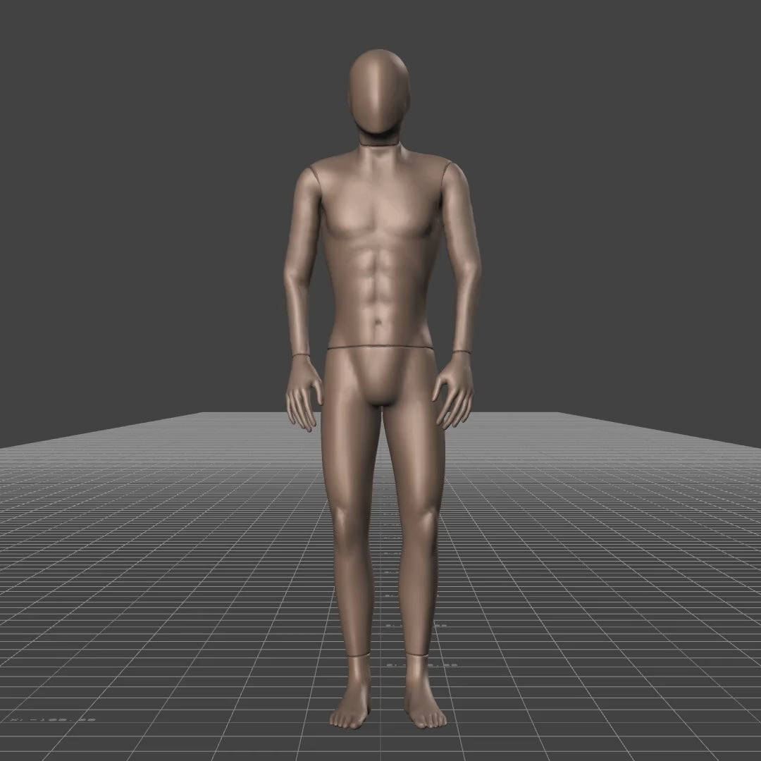 A short game-ready idle animation clip showing a casual look around action: first looking right, then down. This...