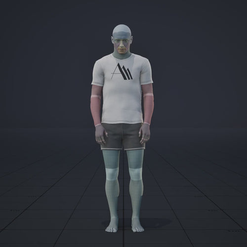 A short game-ready idle animation clip showing an exhausted or tired idle loop. This animation is cut, retargeted and...