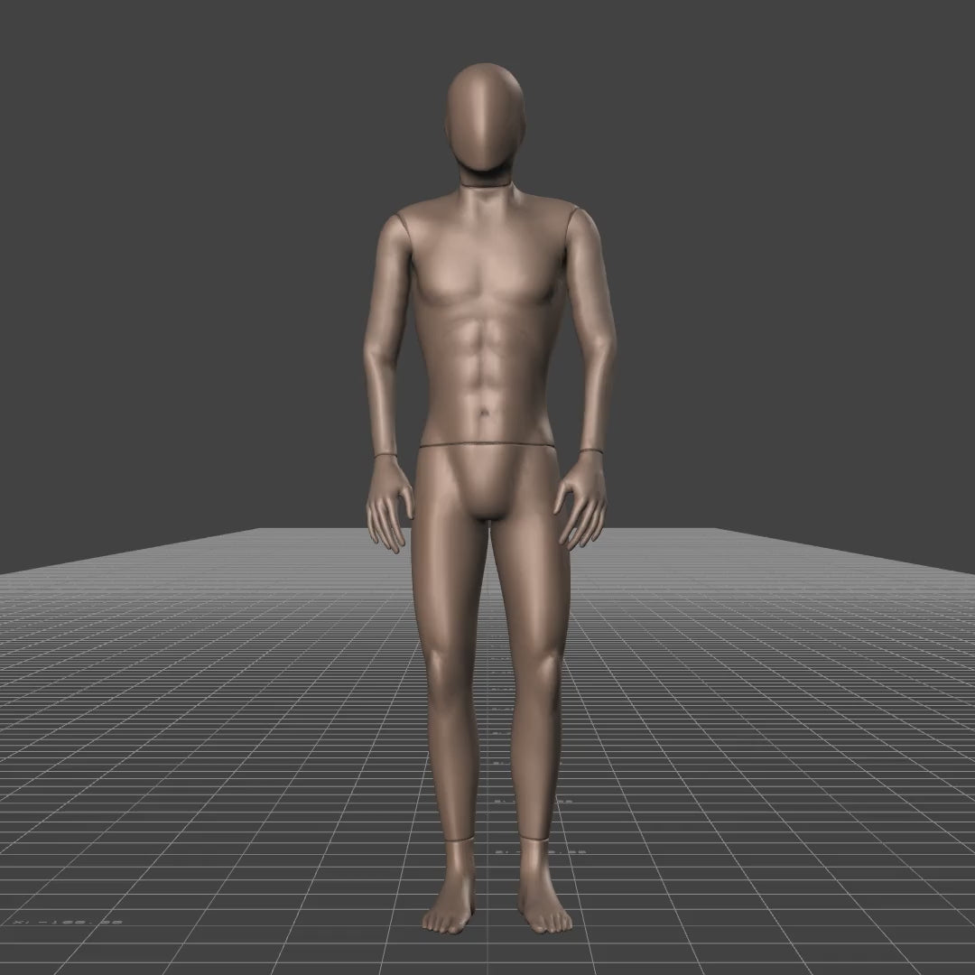 A short game-ready idle animation clip showing an exaggerated heavier breathing idle. This animation is cut,...