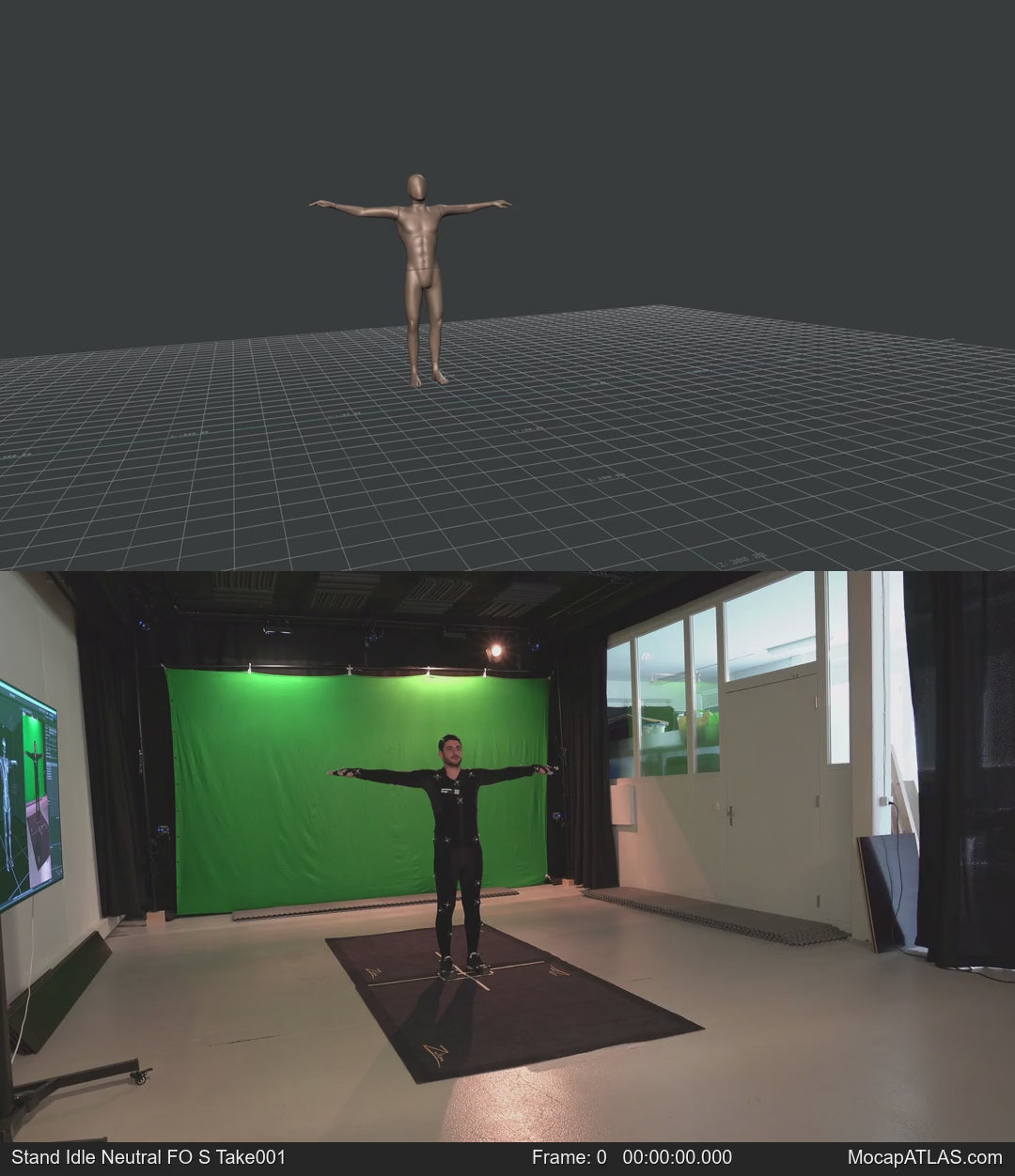Standing with various idle poses, breaks, fidgets, and stances. Contains turns and looking into different directions....