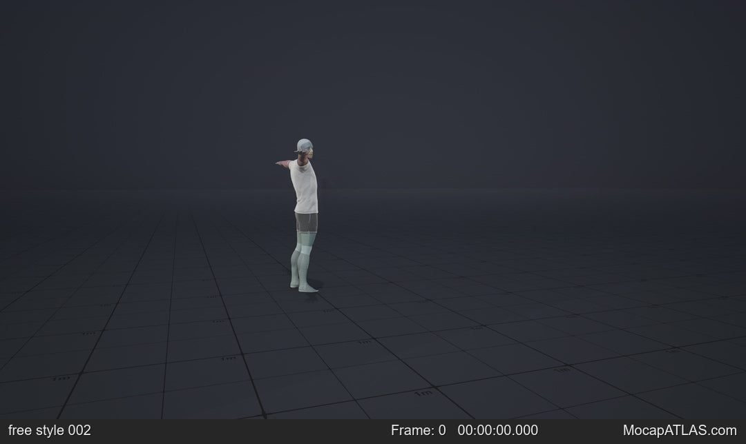 A few random variations of dancing and moving to techno or electronic musics with arms above the head and stomping...