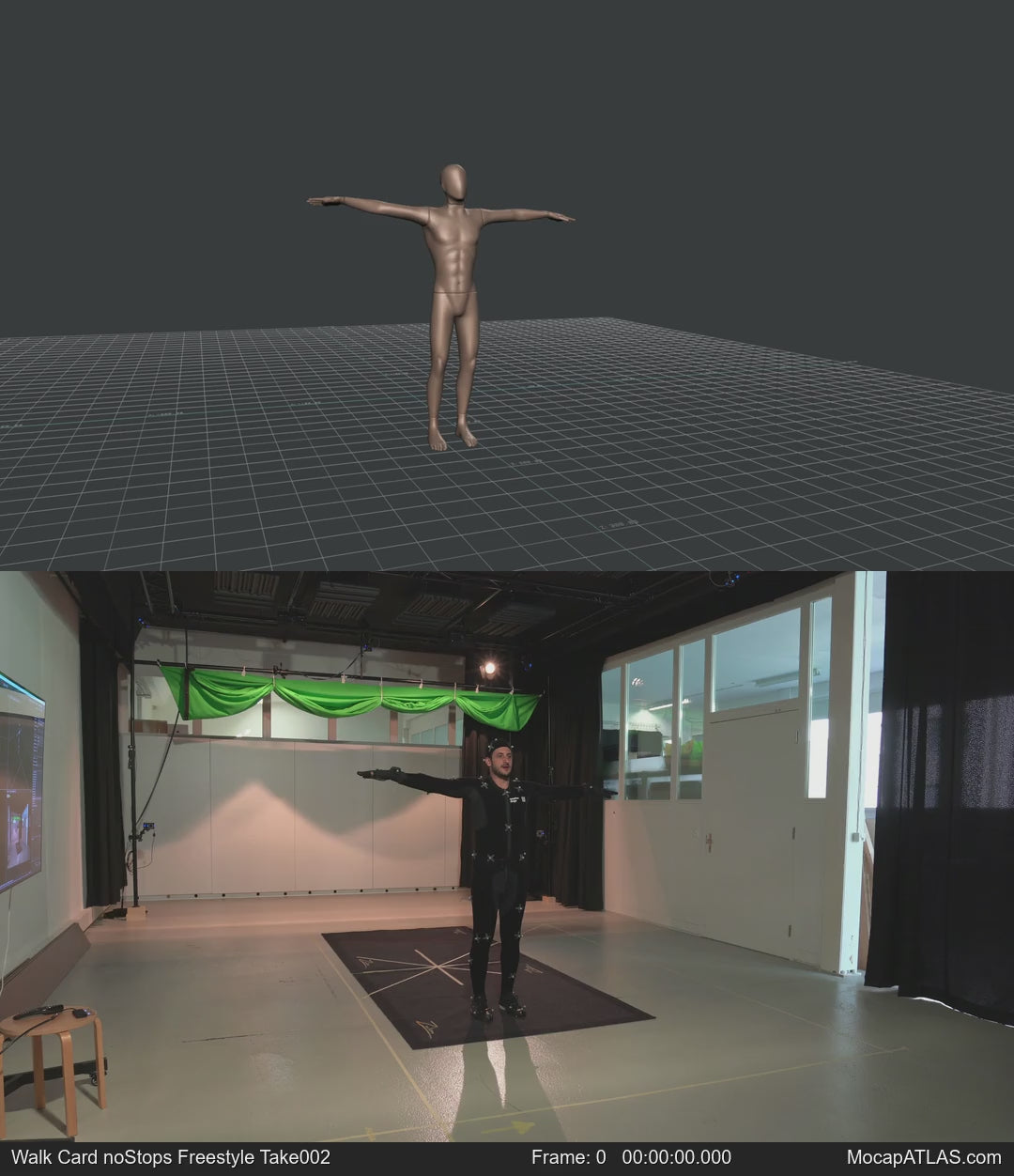 Walking with random turns and sudden directional changes in a freestyle pattern