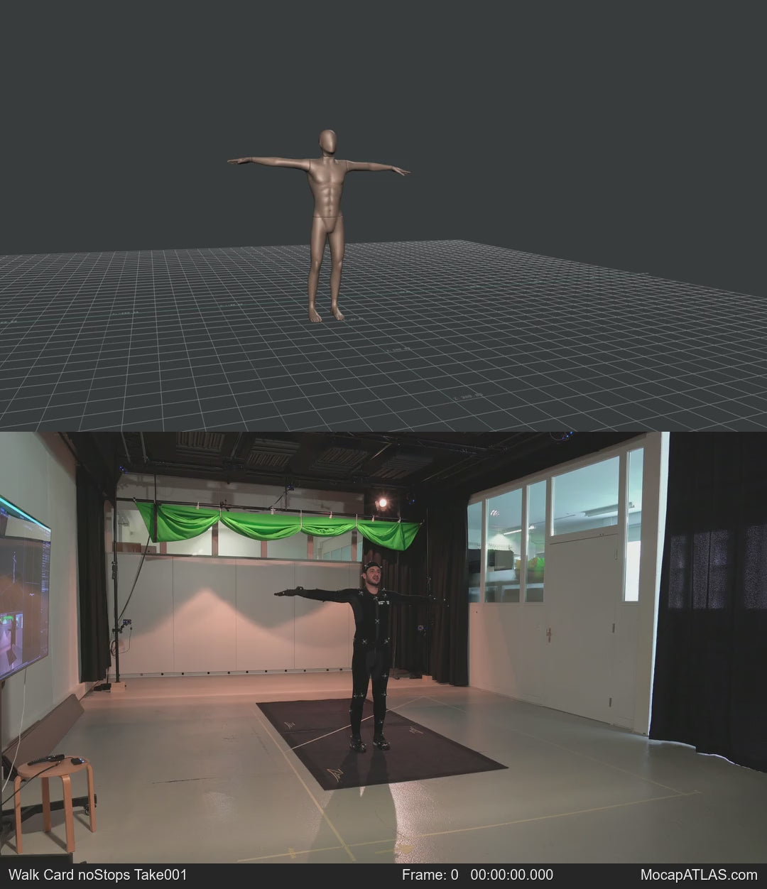 Walking in random patterns, with turns and directional changes