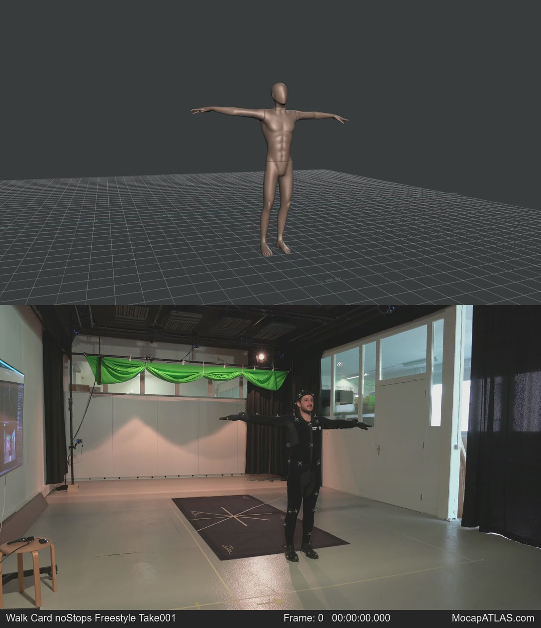 Walking with random turns and sudden directional changes in a freestyle pattern