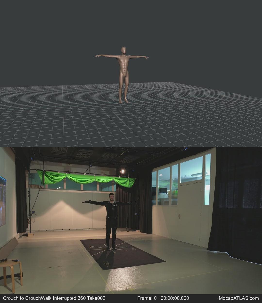 Crouched idle to turn into all directions left and right in 45 degree increments and then crouch-walk into those...