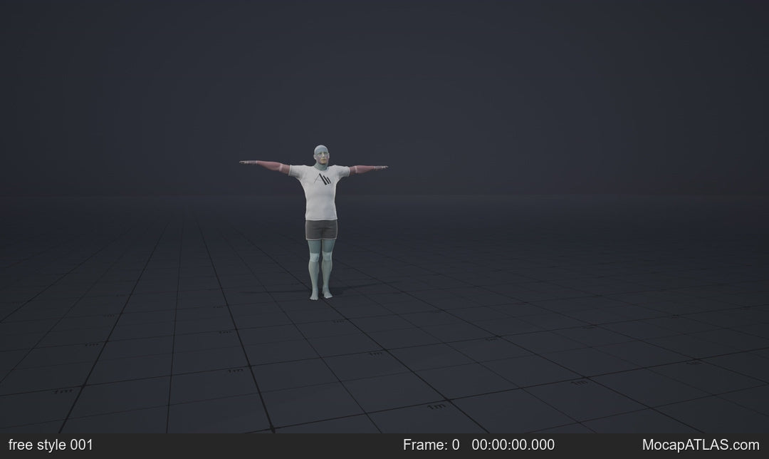 A few random assorted movements. Mostly dancing in place, waving arms above head, twerking, putting hands in front of...