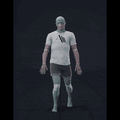 Impaired wobbly walking in a straight line. Unstable walking forward in a straight line, shaking legs and arm... - preview gif
