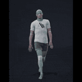 Impaired walking, walking forward, walking forward with a multiple turns - preview gif